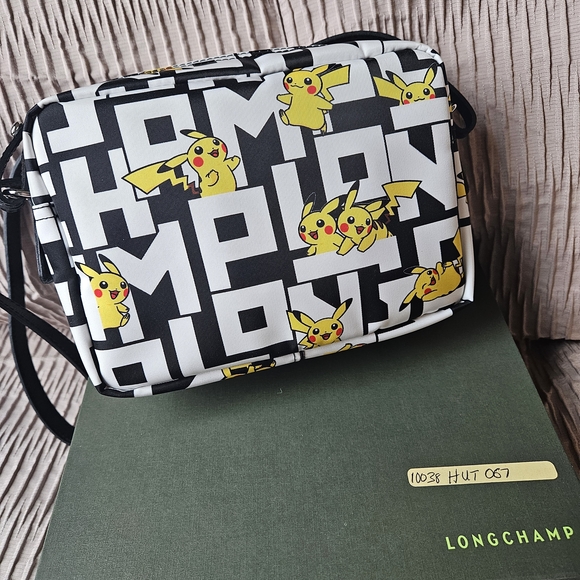 Longchamp Black and Yellow Crossbody Bag - Picture 2 of 8